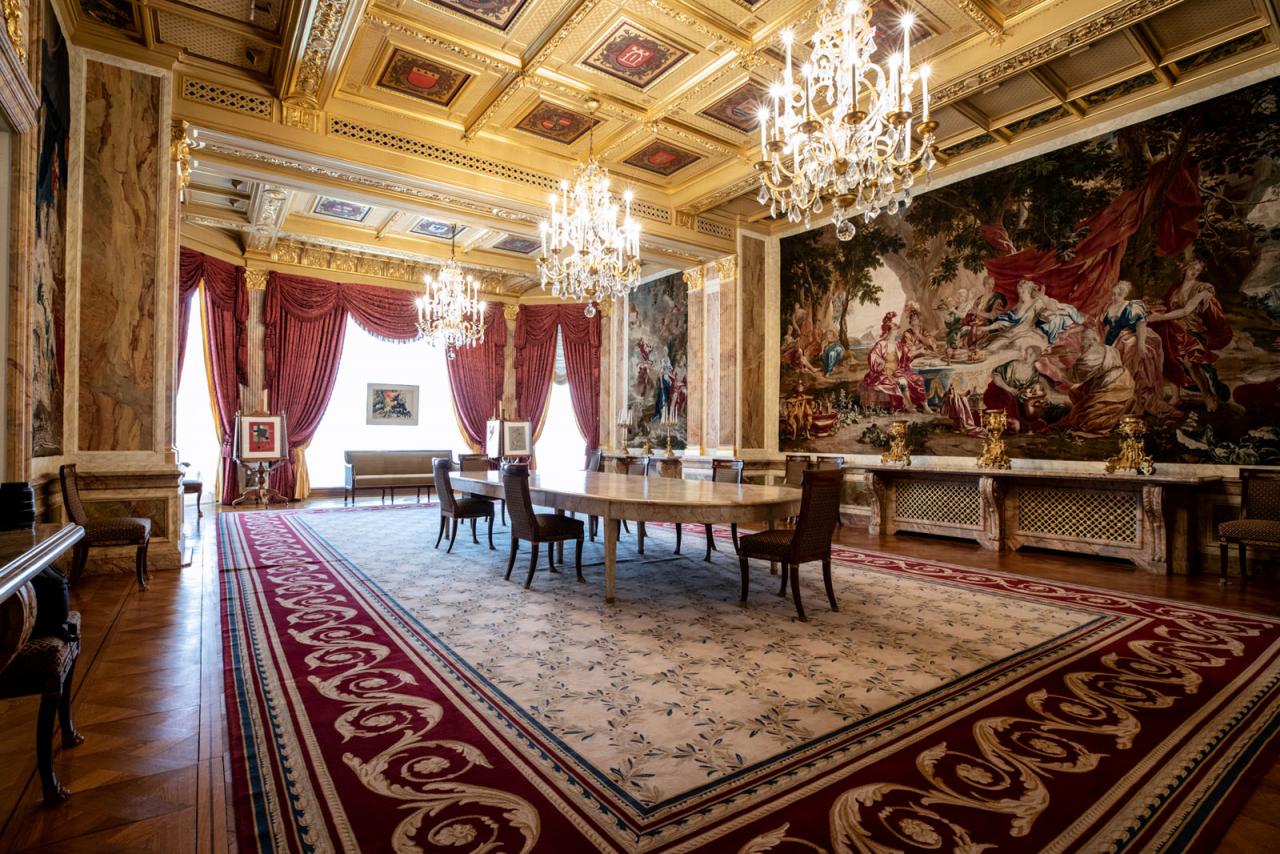 La salle à manger du Palais grand-ducal