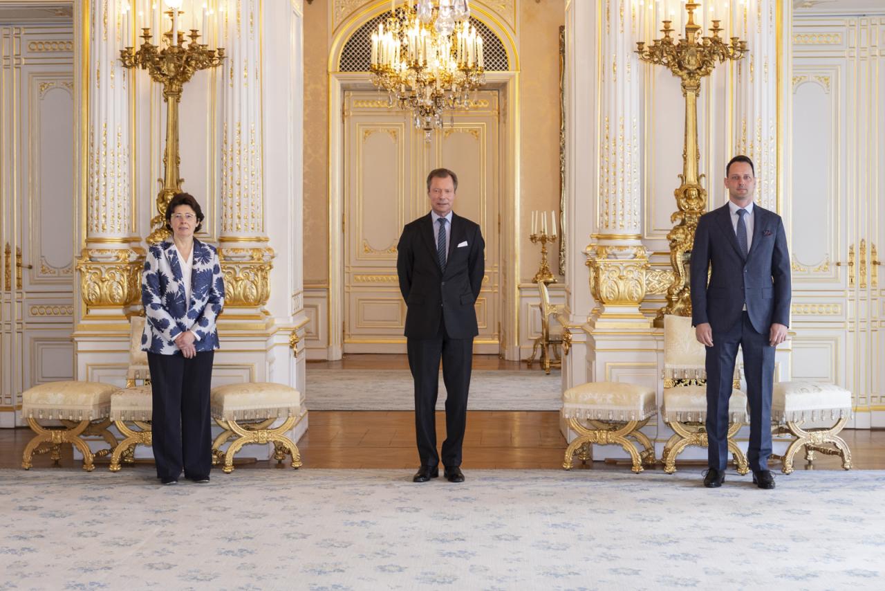 Le Grand-Duc est entouré d'Agnès Durdu et de Christophe Schiltz