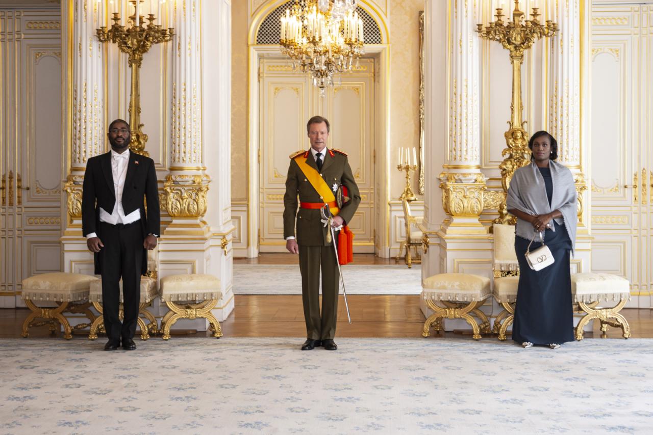 Le Grand-Duc et Son Excellence Monsieur Dr. Jesse JEAN, ambassadeur extraordinaire et plénipotentiaire de la République d’Haïti