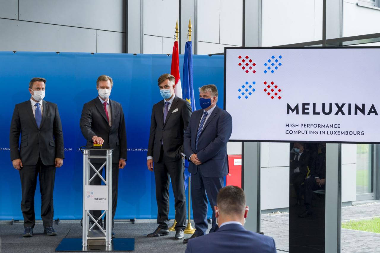 Le Grand-Duc inaugure officiellement le superordinateur MeluXina