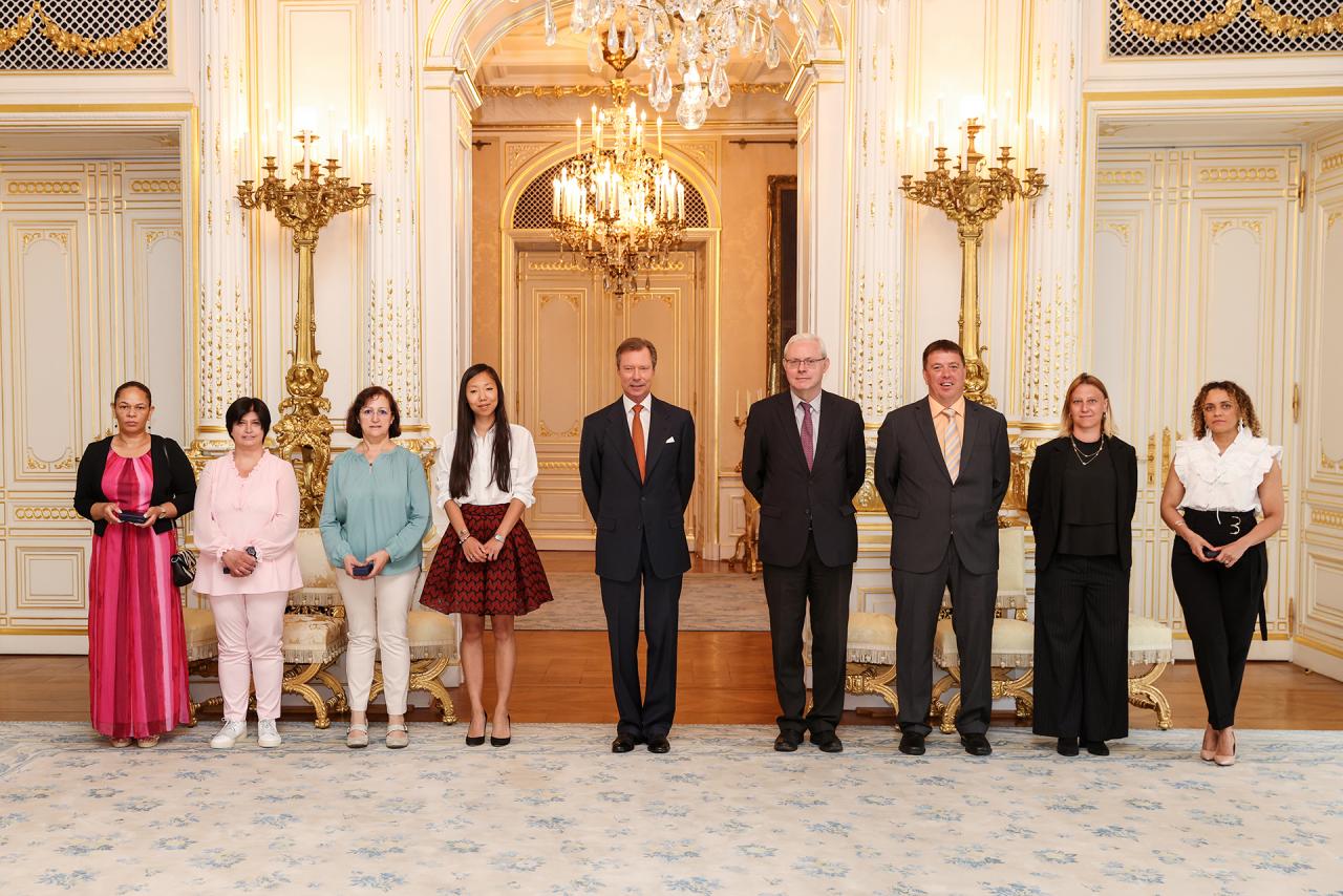 Photo souvenir de la cérémonie de remise de médailles