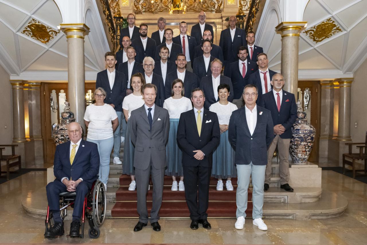 Photo des délégations pour les Jeux Olympiques et Paralympiques à Tokyo