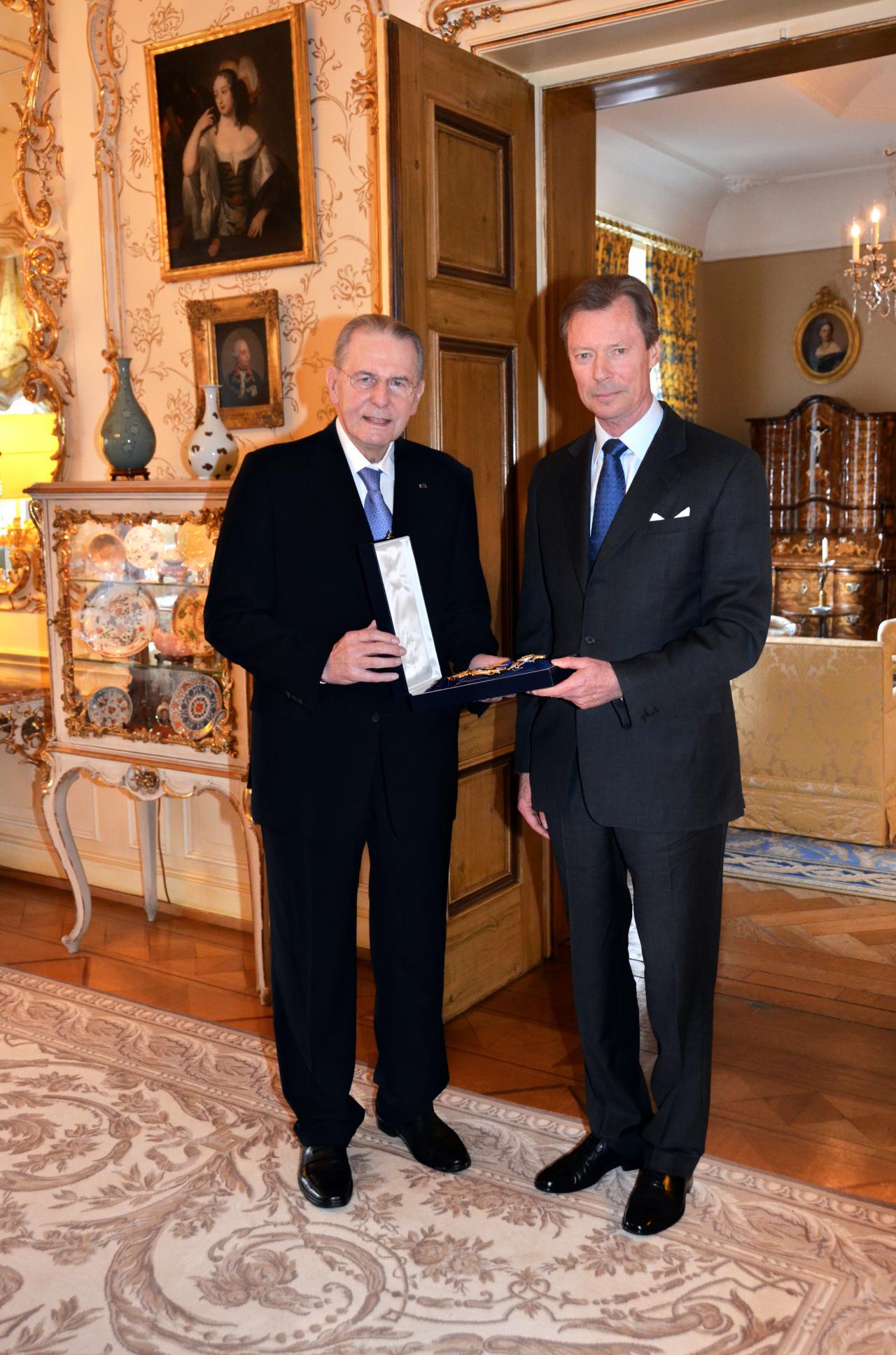 Le Grand-Duc et le Comte Jacques Rogge en 2015