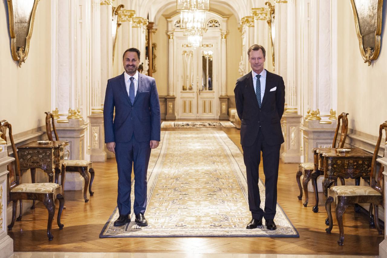 S.A.R. le Grand-Duc et M. Xavier Bettel, Premier ministre