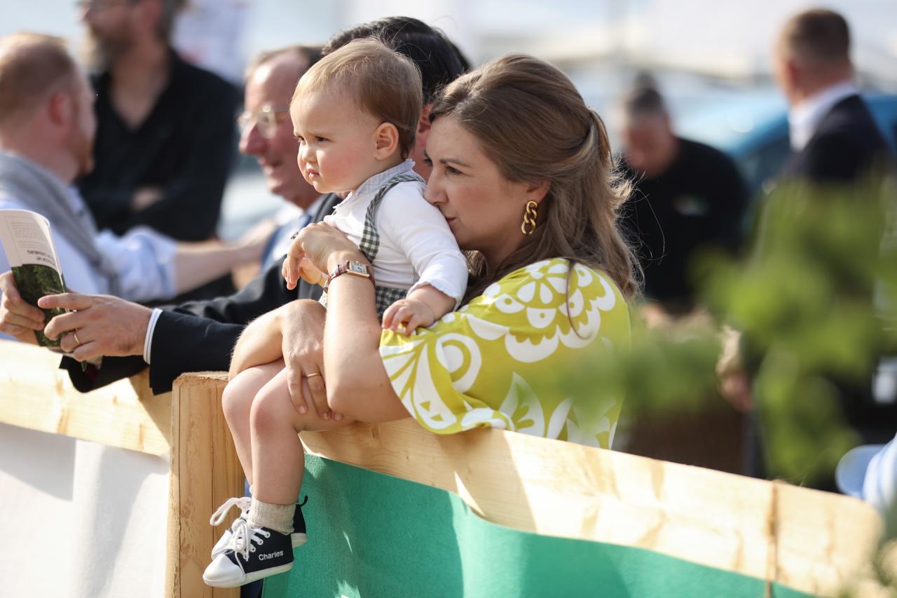 Prince Charles and Princess Stephanie at the Agricultural Fair