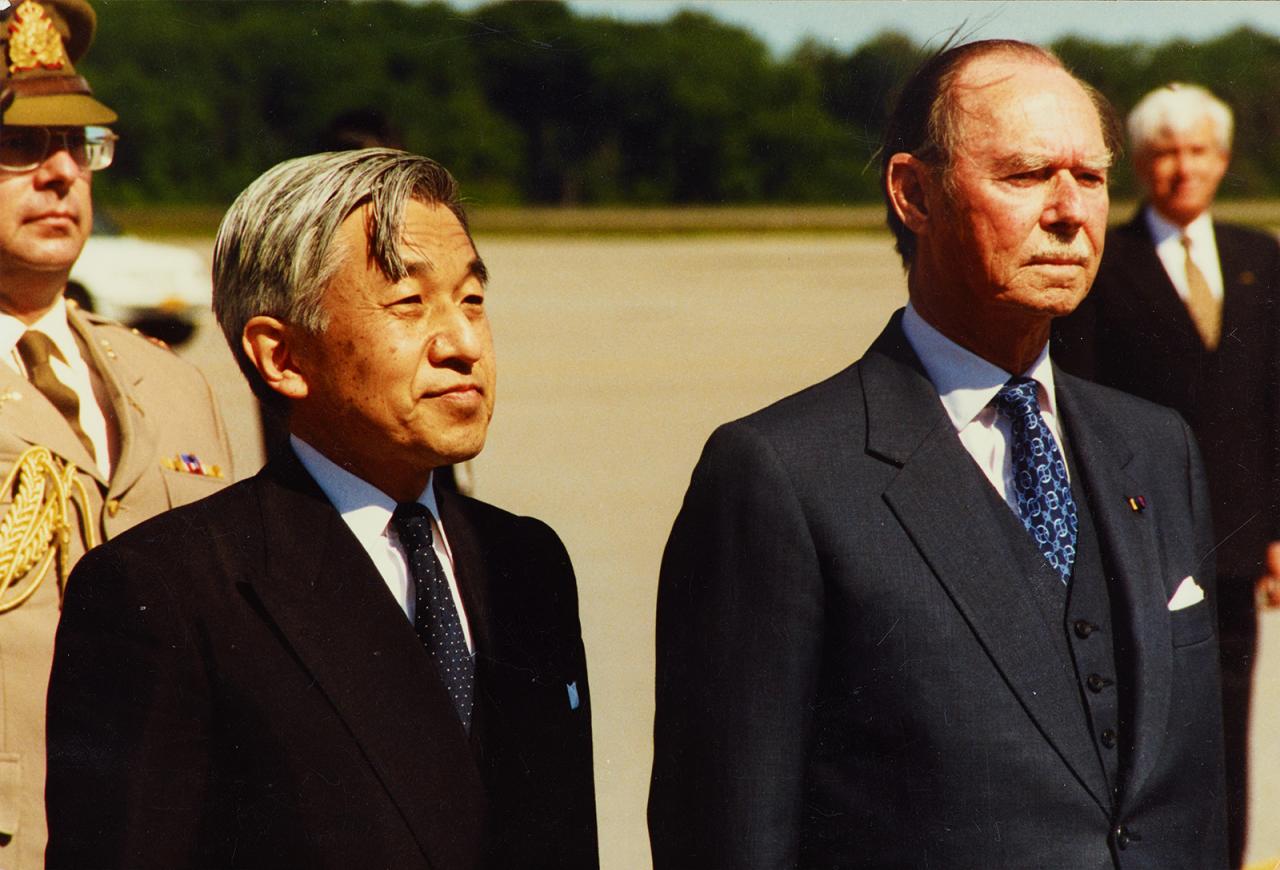 S.M. l'Empereur Akihito et S.A.R. le Grand-Duc Jean