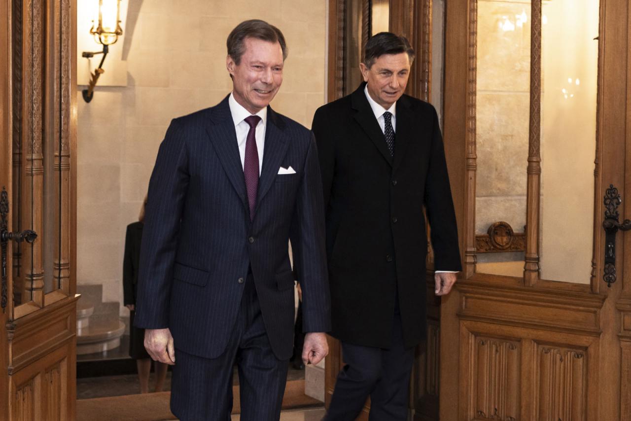 Le Grand-Duc reçoit S.E.M. Borut Pahor