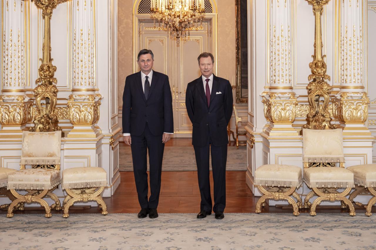 Photo souvenir - Le Grand-Duc et S.E.M. Borut Pahor