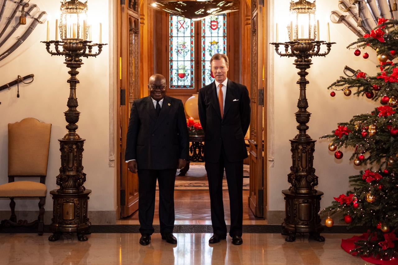 Photo souvenir du Grand-Duc avec le Président du Ghana