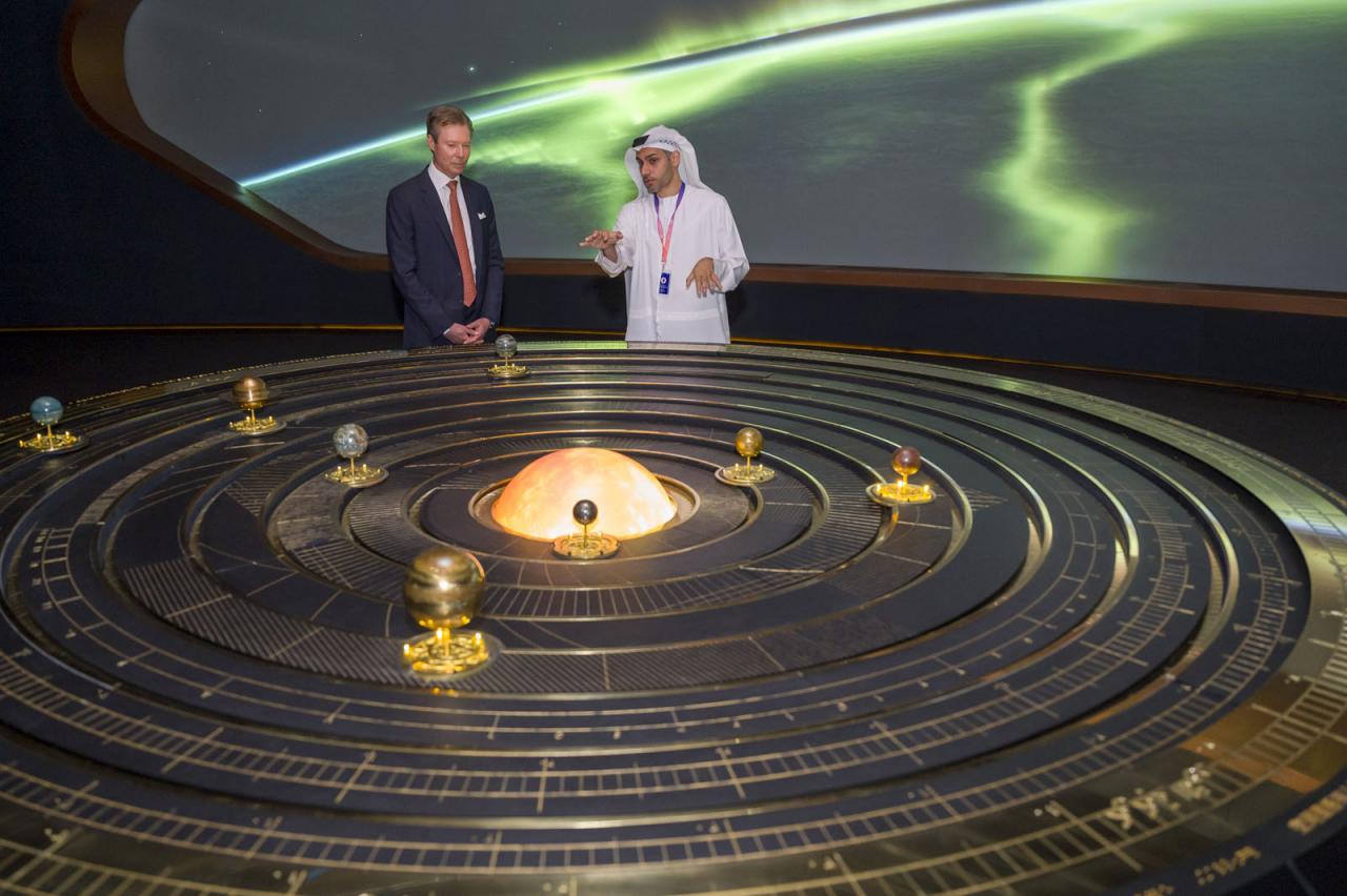 Le Grand-Duc découvre une exposition spatiale au Musée du Futur