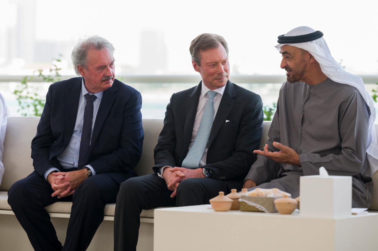 Le Grand-Duc et le ministre échangent avec S.A. Mohammed bin Zayed Al Nahyan