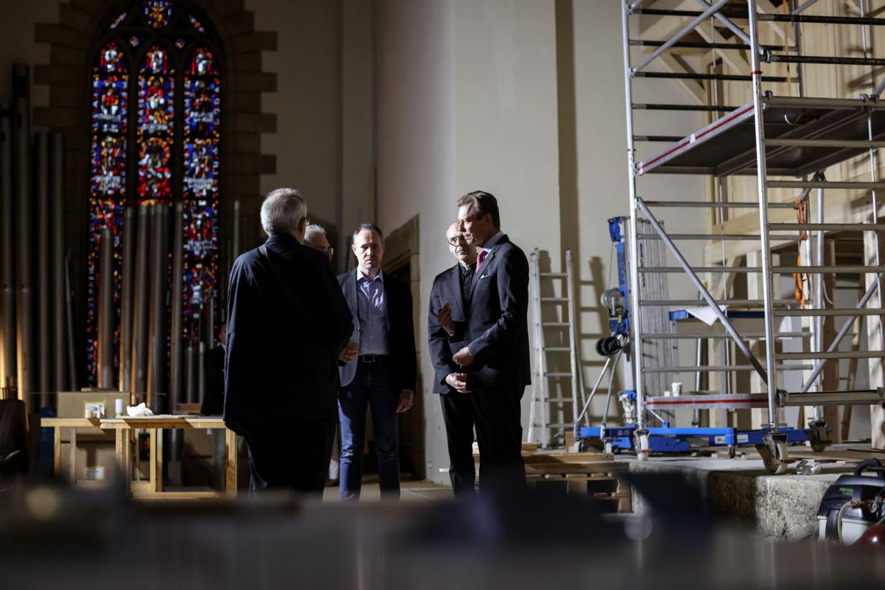 Le Grand-Duc échange sur le projet de restauration de l'orgue