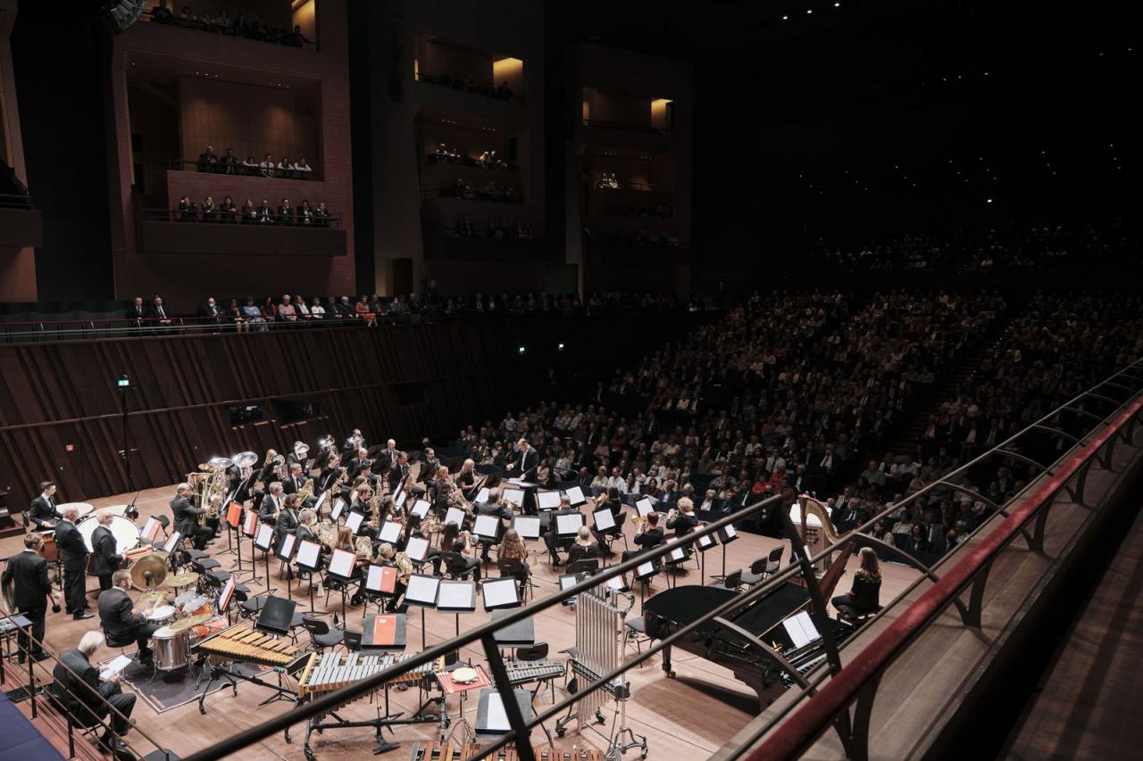 Vue du concert hommage à la Philharmonie Luxembourg
