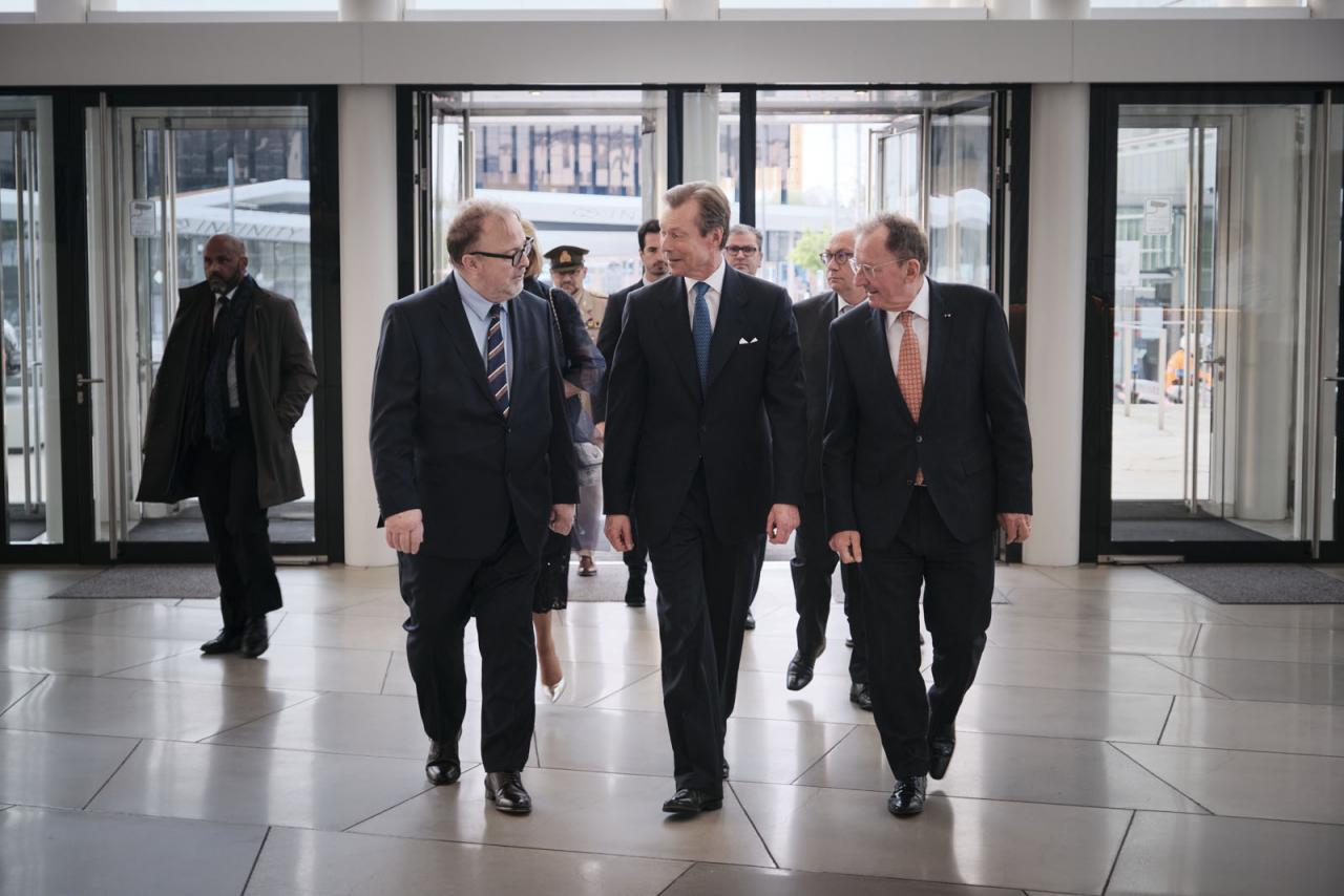 Le Grand-Duc à son arrivée à la Philharmonie Luxembourg