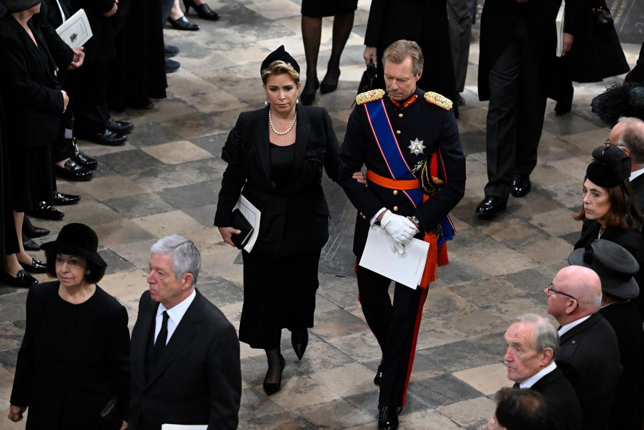 The Grand Ducal Couple attends the state funeral
