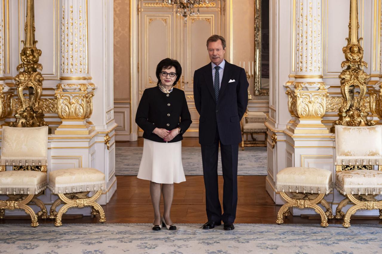 Le Grand-Duc avec S.E.M. Elzbieta Witek