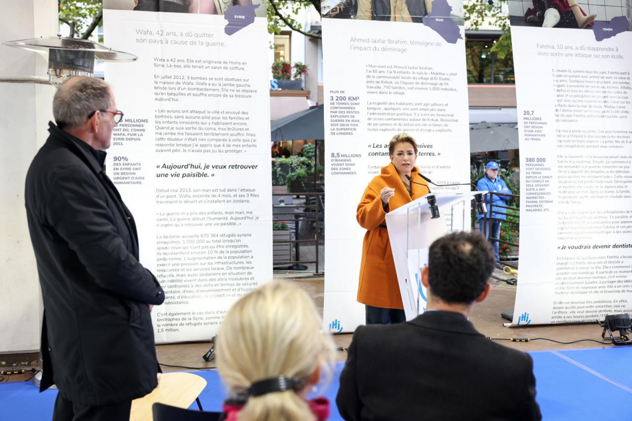 La Grande-Duchesse prononce un discours devant les invités