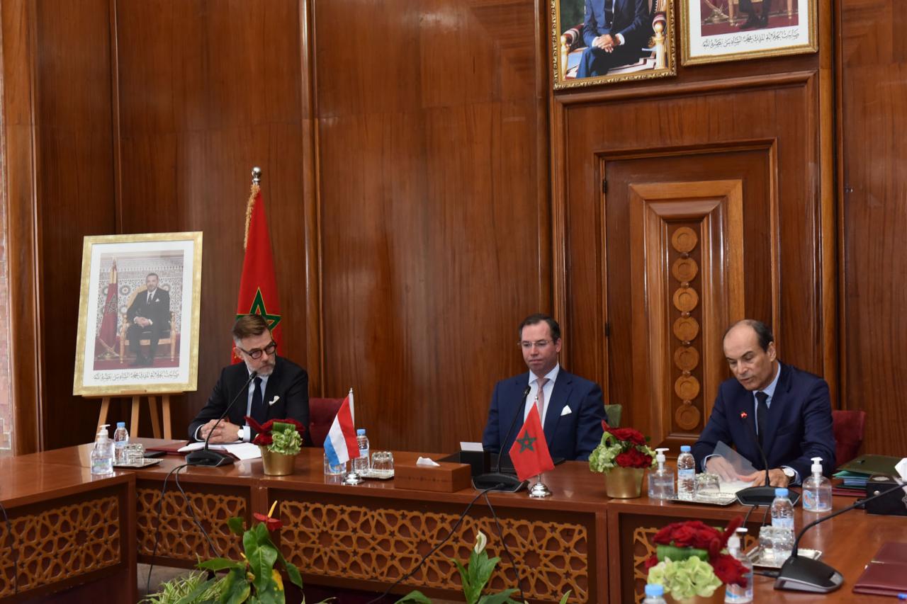 Le Prince et le ministre avec les représentants de la Wilaya de la région de Casablanca
