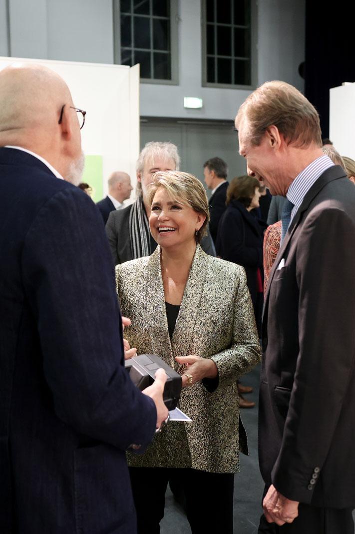 Le Couple grand-ducal en pleine discussion