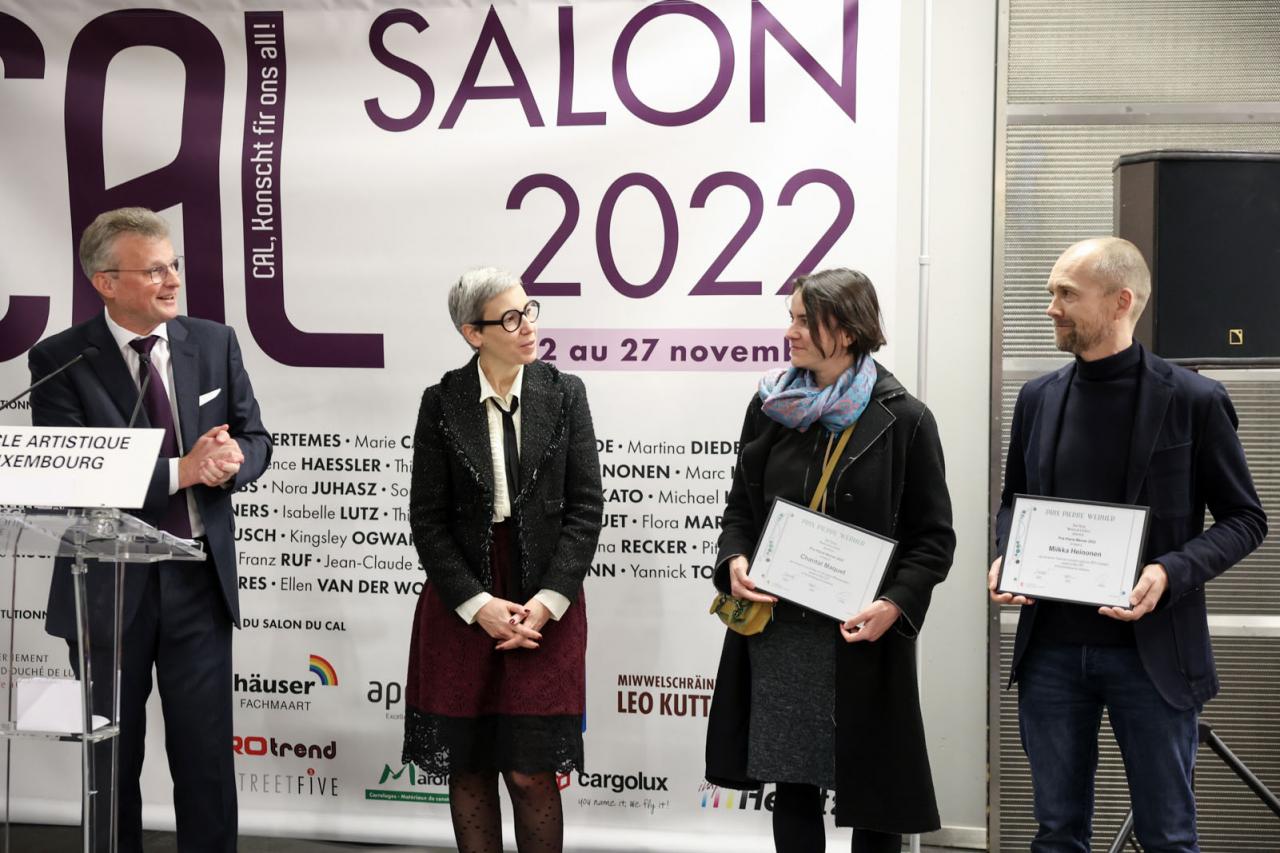 Photo de groupe suite à la remise des prix Werner