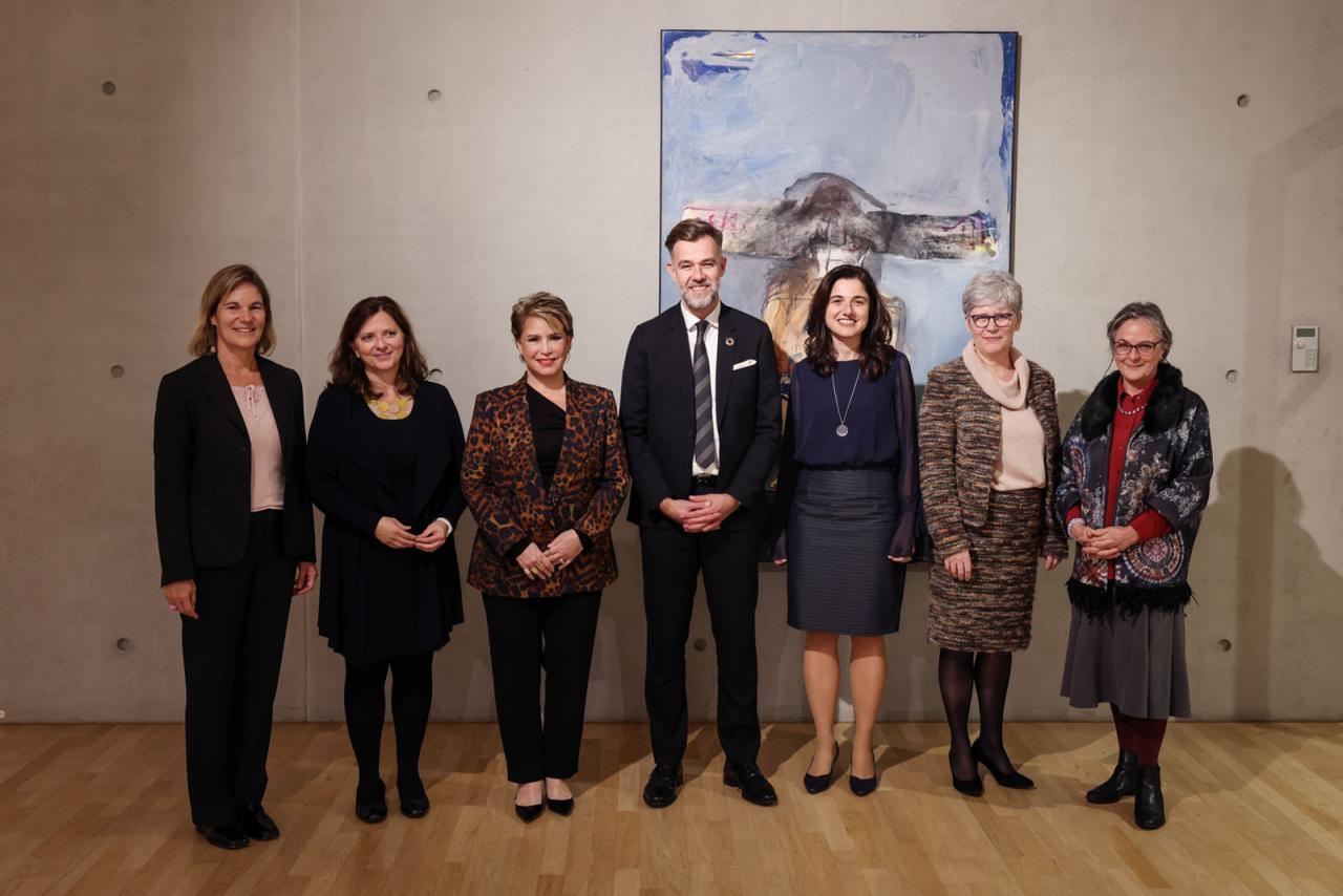 Photo souvenir lors de la cérémonie de remise de prix