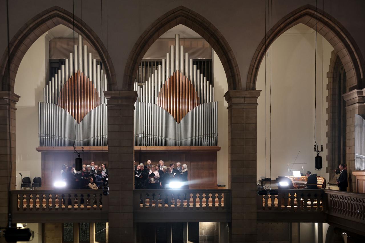 Vue sur le grand orgue