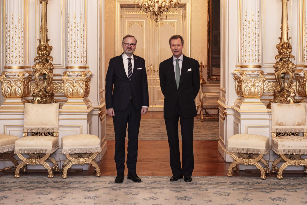 Le Grand-Duc et le Premier ministre tchèque une photo souvenir