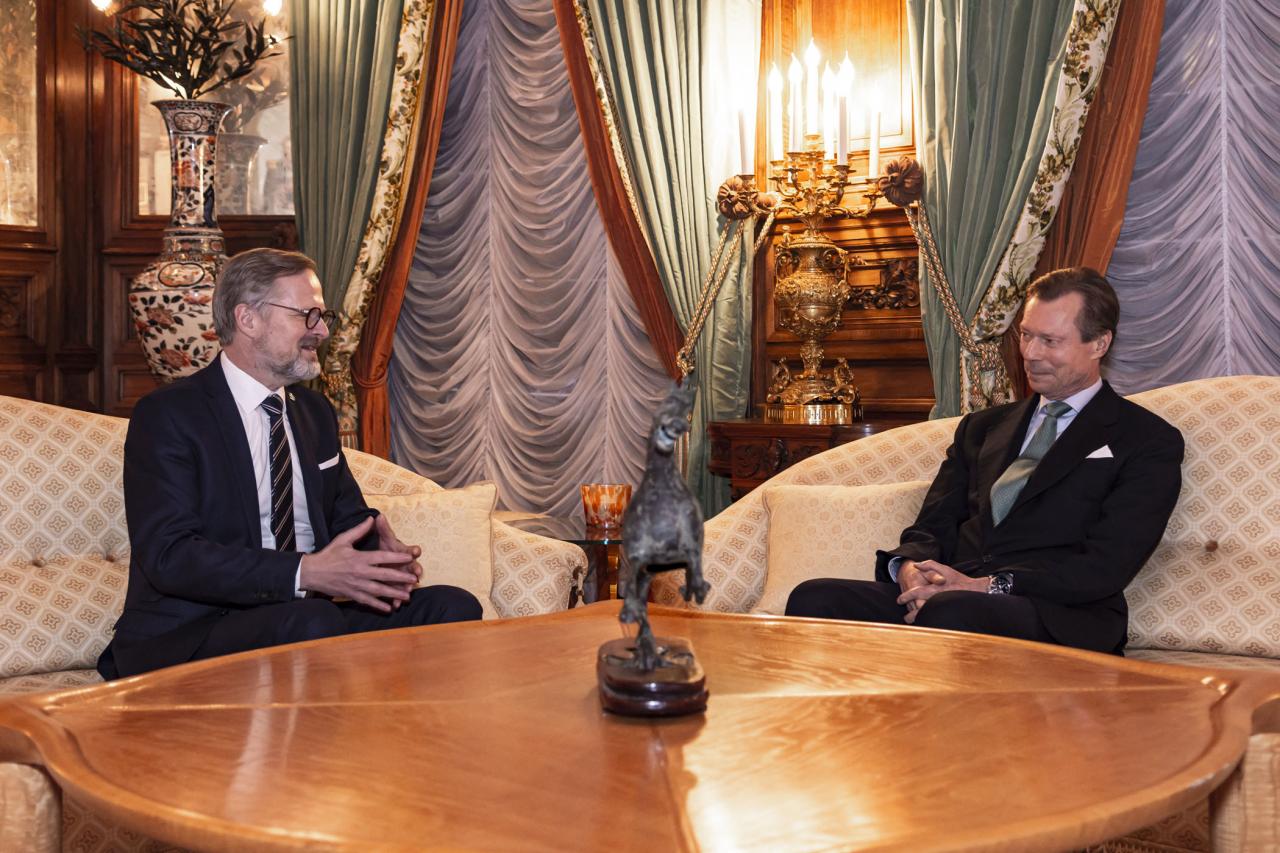 Le Grand-Duc s'entretient avec le Premier ministre tchèque