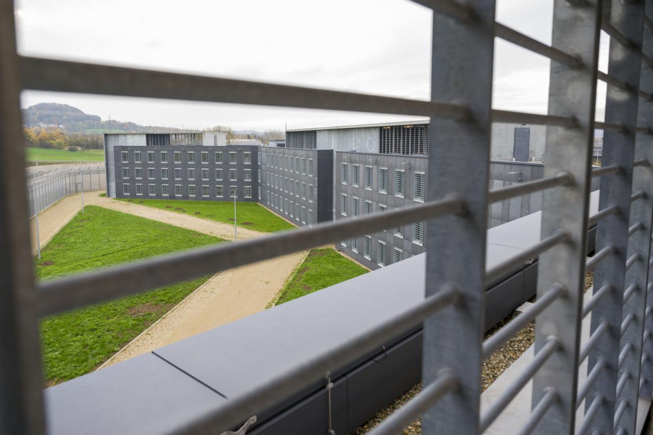 Vue de la cour intérieure de la prison