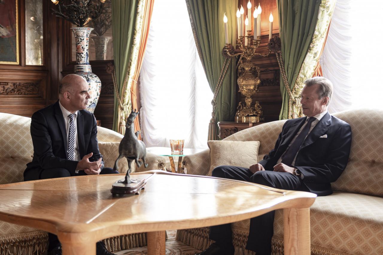 Le Grand-Duc s'entretient avec le Président suisse