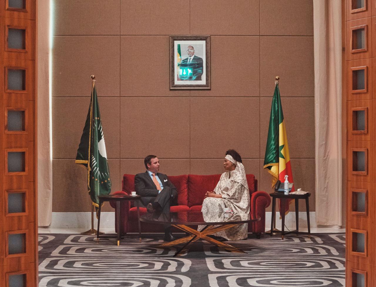 Le Prince s'entretient avec la Ministre des Affaires étrangères sénégalais