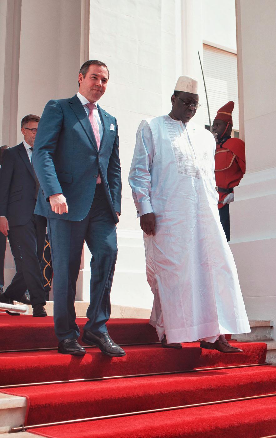 Le Prince accompagné de S.E.M. Macky Sall