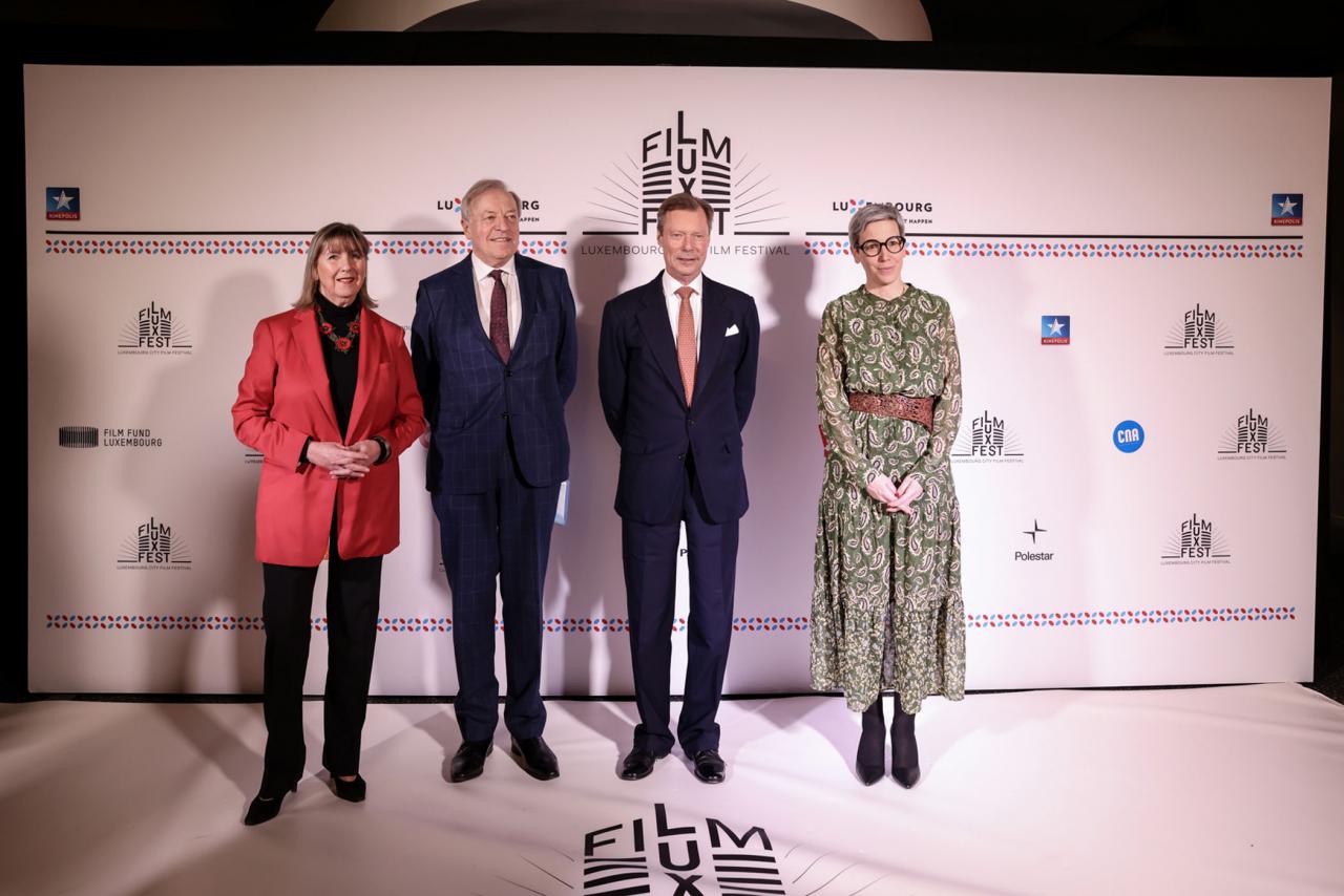 Le Grand-Duc lors du photocall du festival