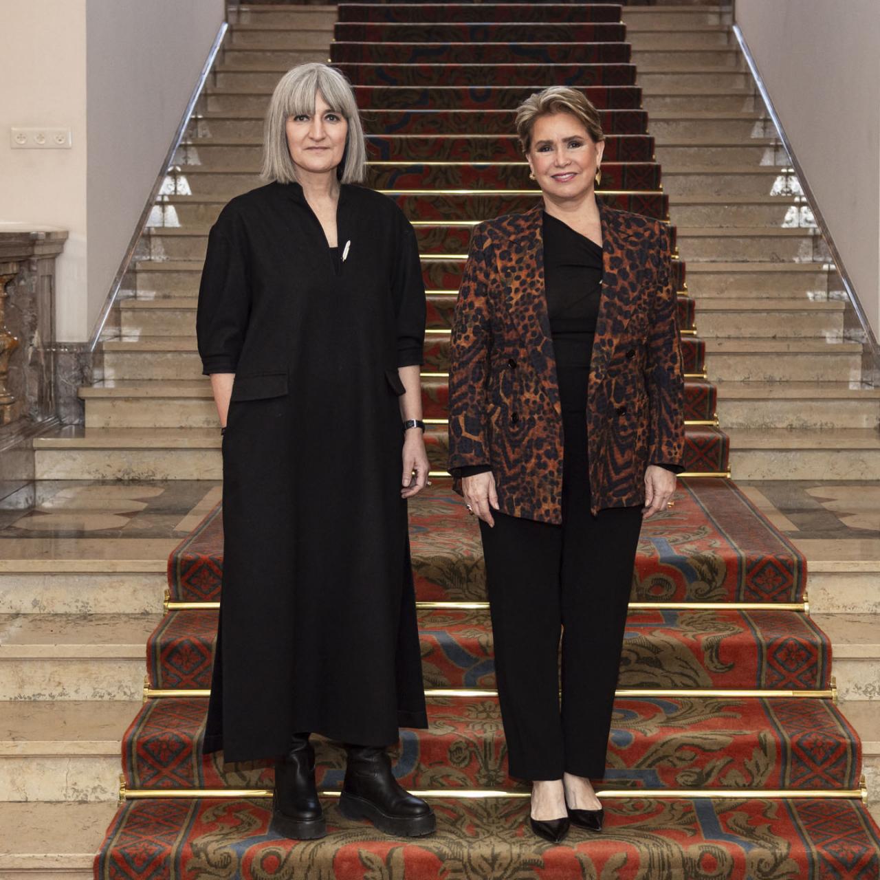 Photo officielle de la Grande-Duchesse avec Nancy Braun