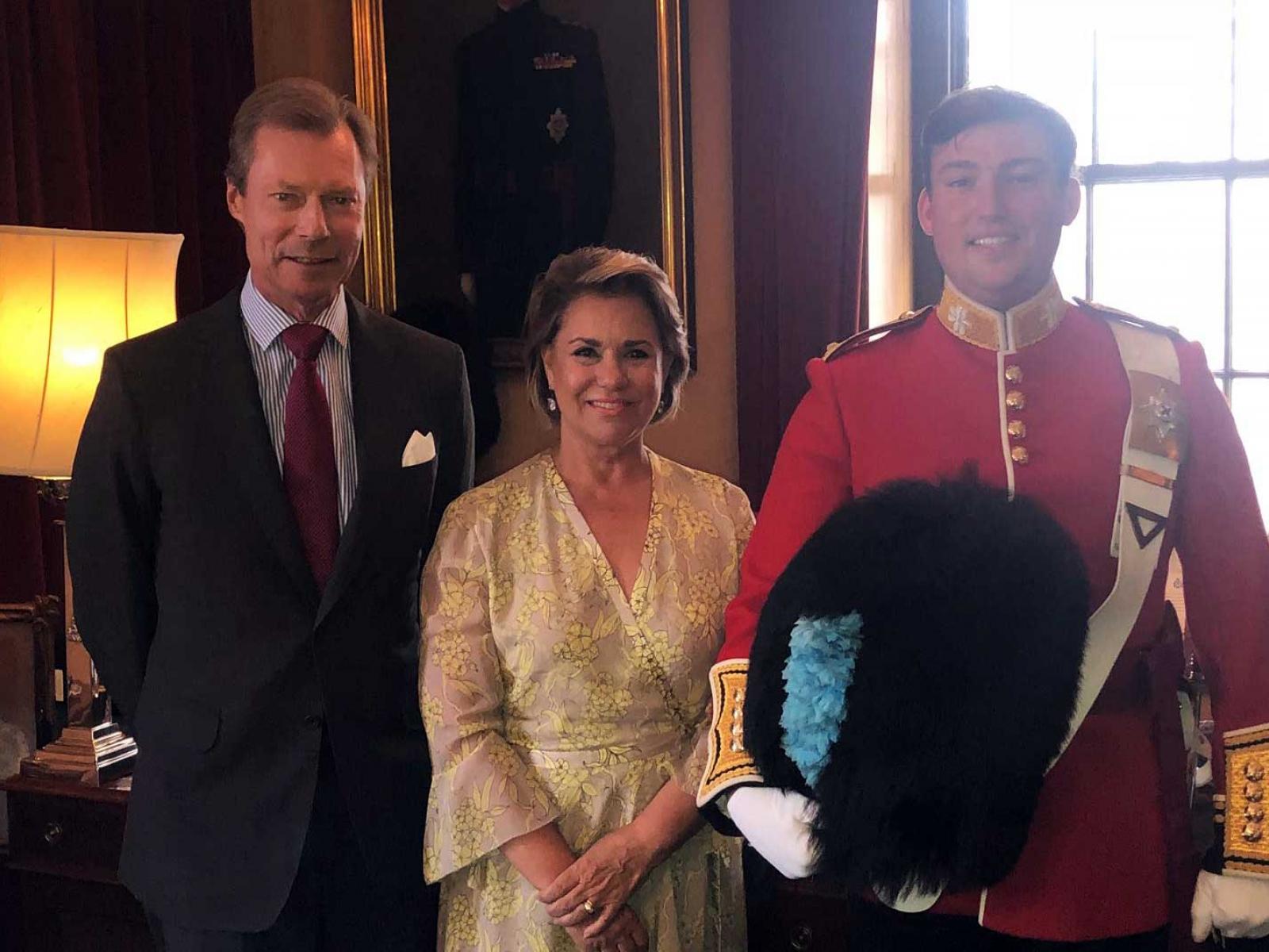 The grand ducal couple and Prince Sébastien