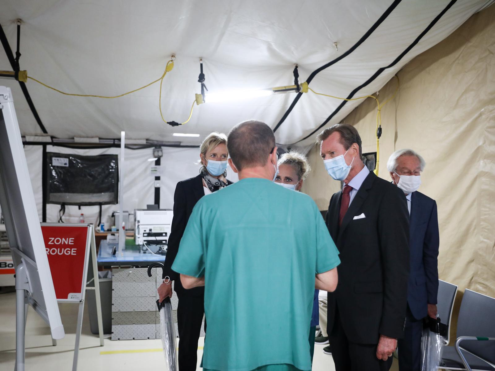 Le Grand-Duc a visité le Centre Hospitalier de Luxembourg