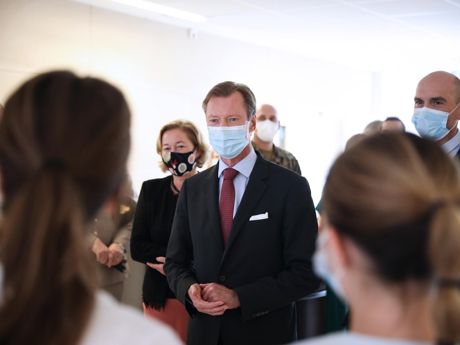 Le Grand-Duc a visité le Centre Hospitalier de Luxembourg