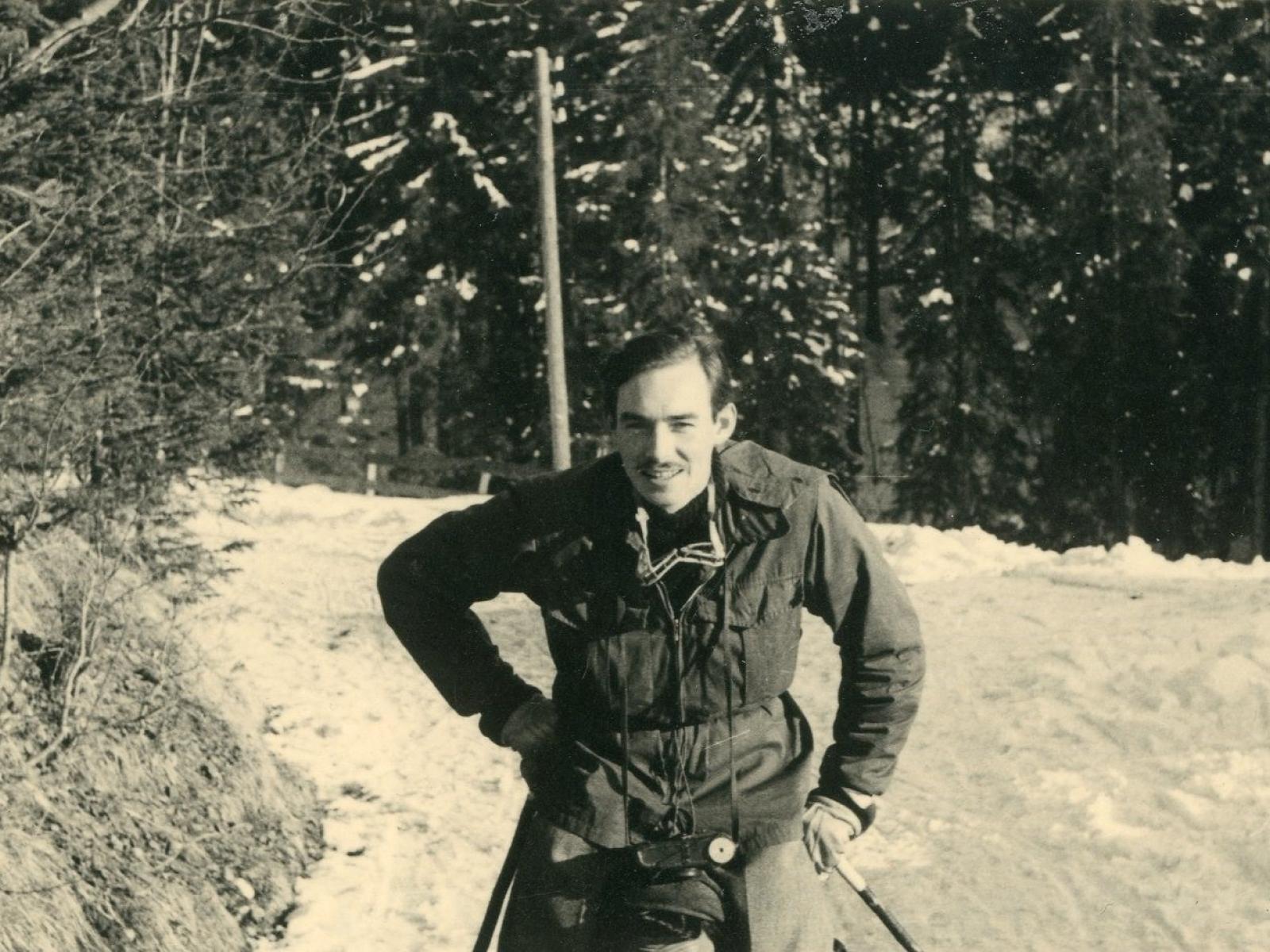 Vacances au ski en 1947