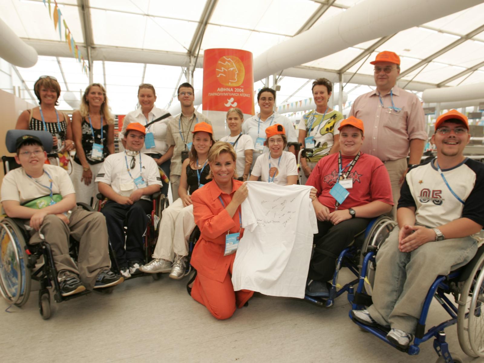 D‘Grande-Duchesse bei de Paralympics am Joer 2004