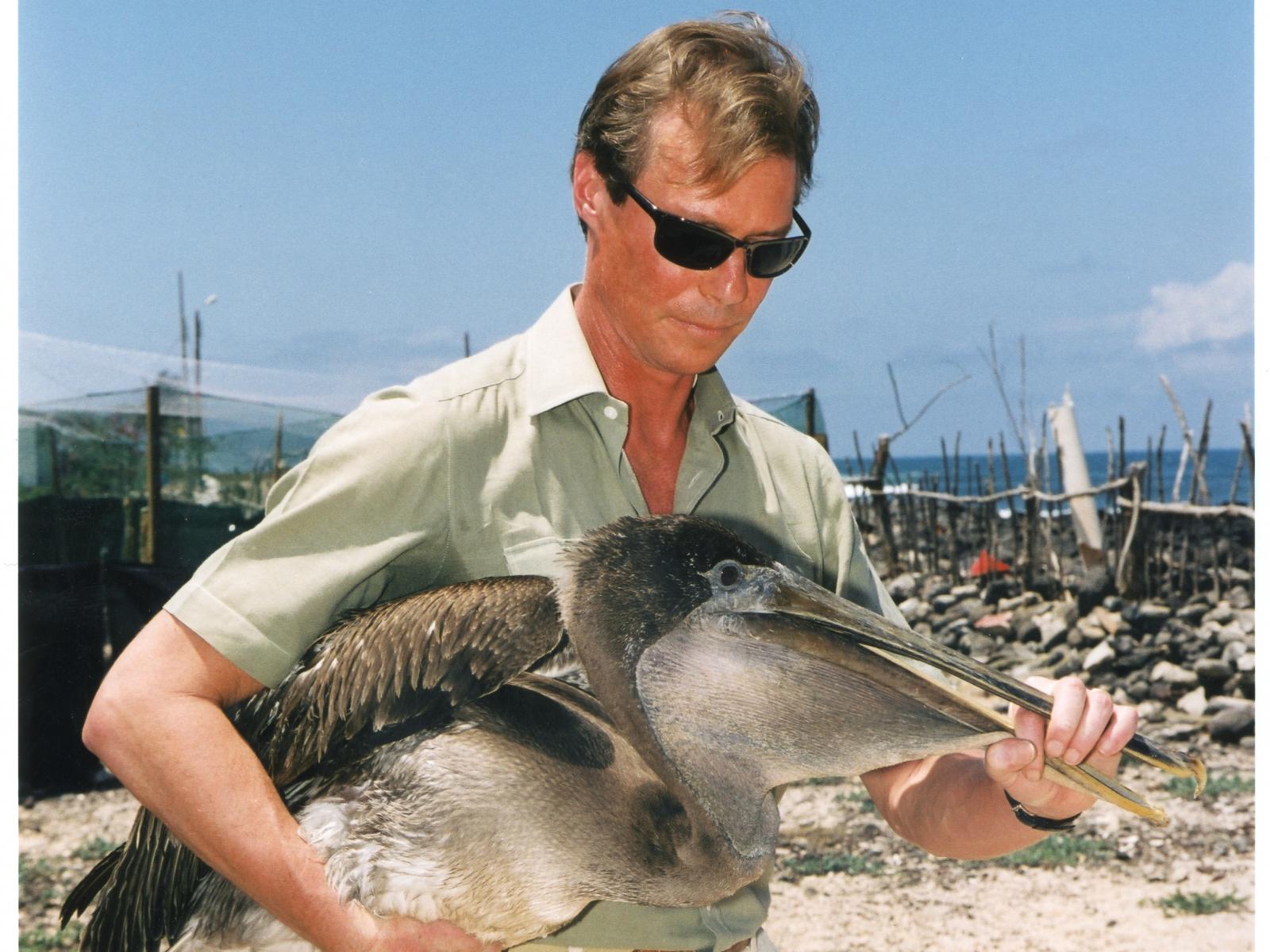The Grand Duke with a pelican