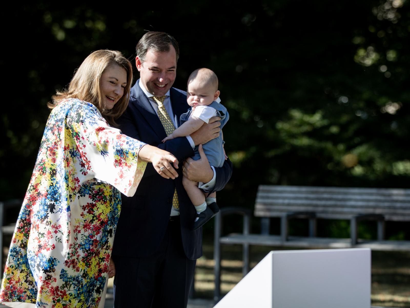 The Hereditary Couple with Prince Charles in the park