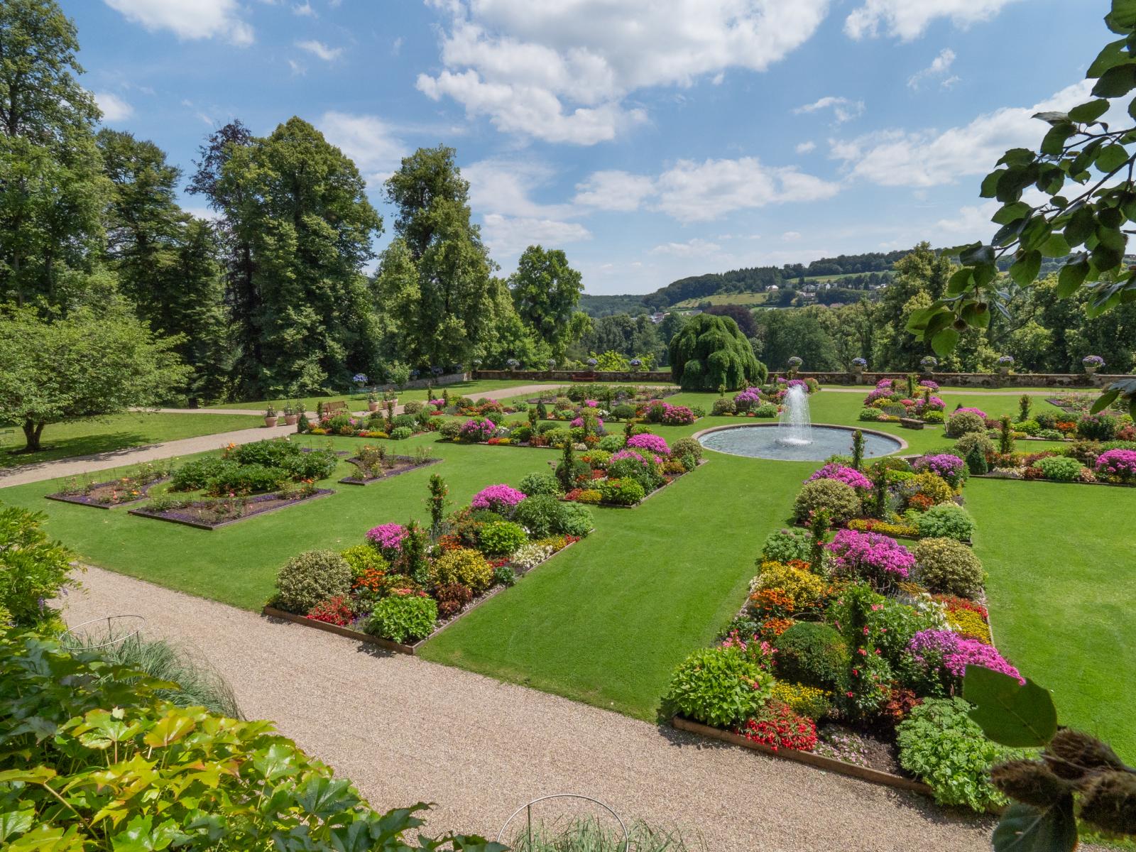 Photo des jardins du Château de Berg