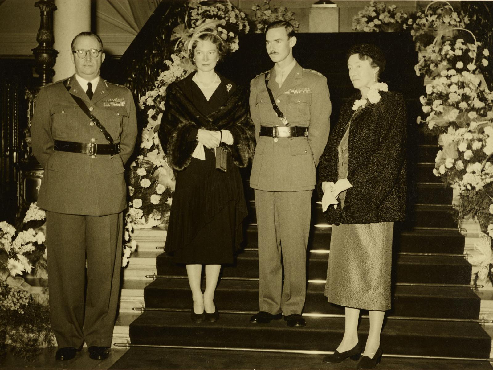 La Grande-Duchesse Charlotte, le Prince Félix, le Prince Jean et la Princesse Joséphine-Charlotte