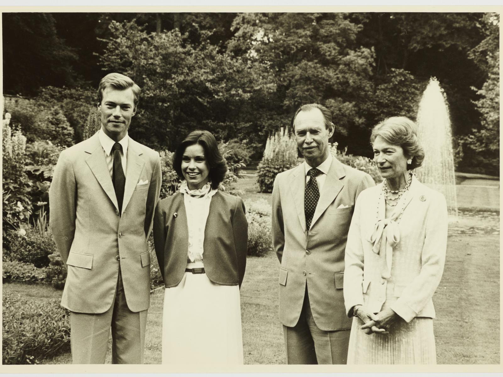Photo de famille - Henri, Maria Teresa, Jean et Joséphine-Charlotte