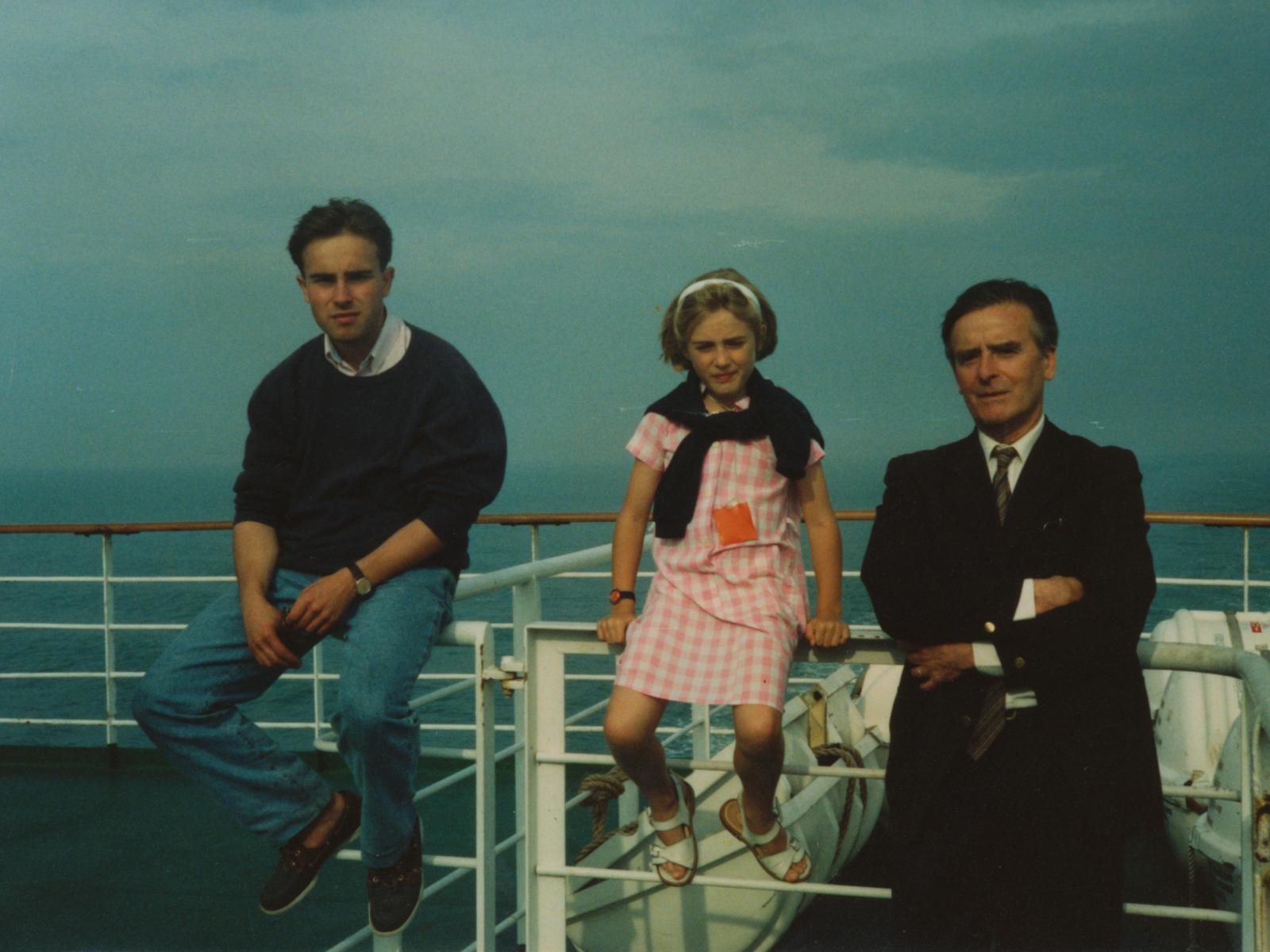Princess Stéphanie during holidays in 1992