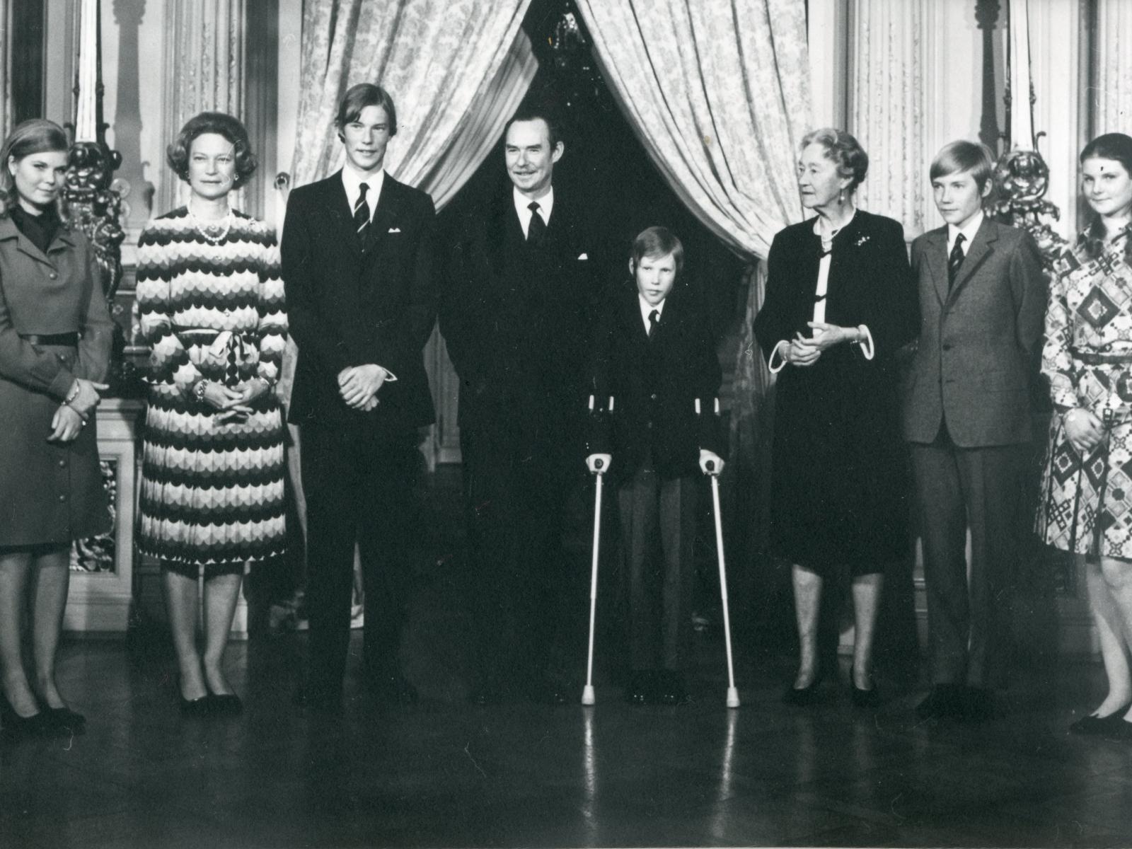 Die großherzogliche Familie im Jahr 1973