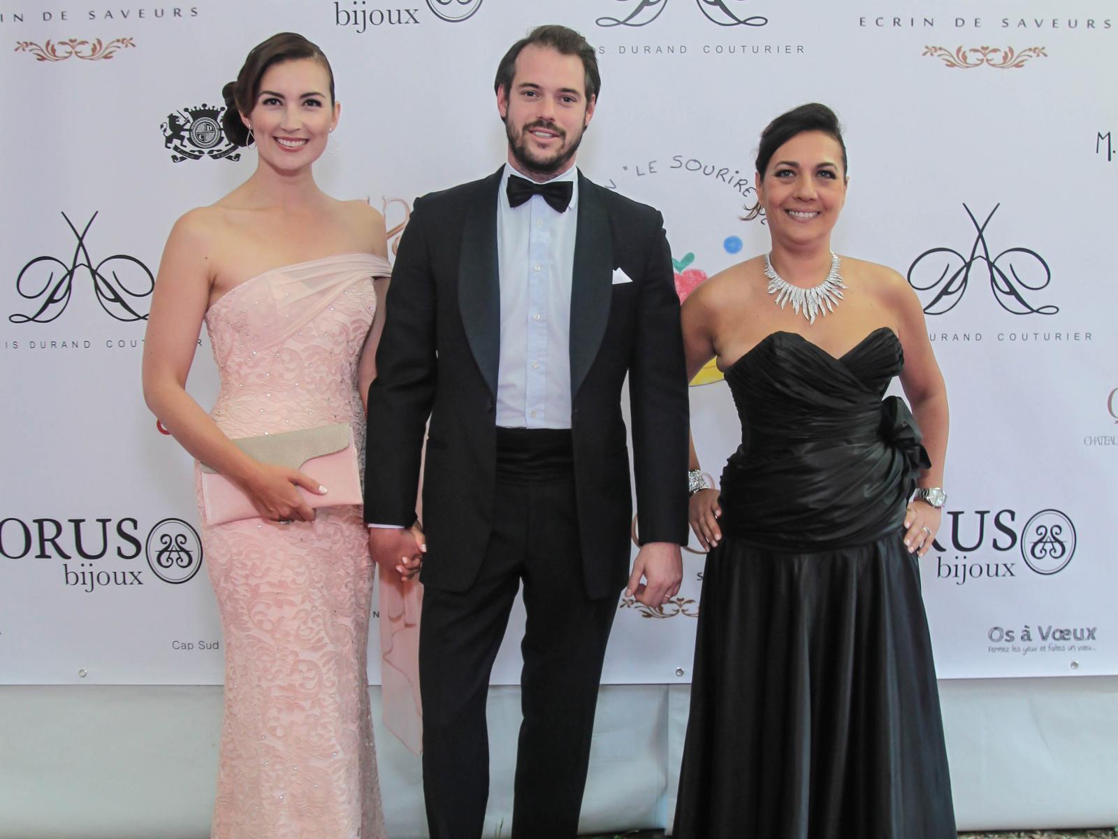 Le Prince Félix et la Princesse Claire lors d'un gala de charité