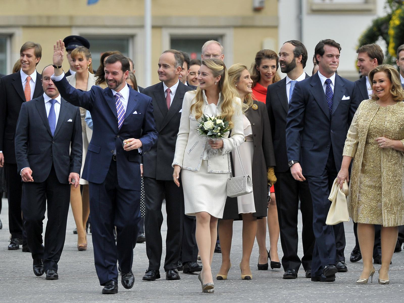 Le Couple héritier lors de son Mariage Civil en 2012