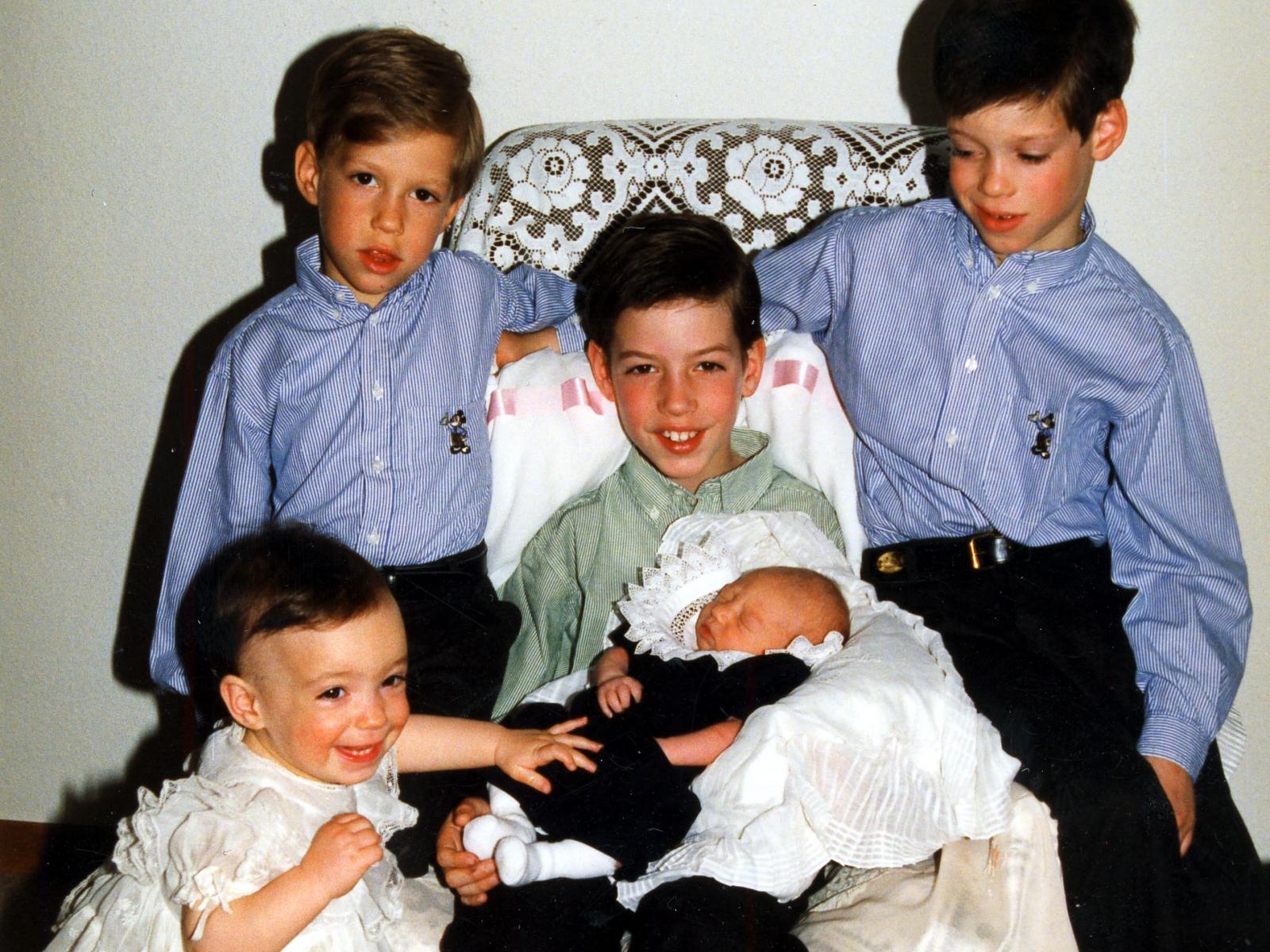 Portrait des cinq enfants du Couple grand-ducal