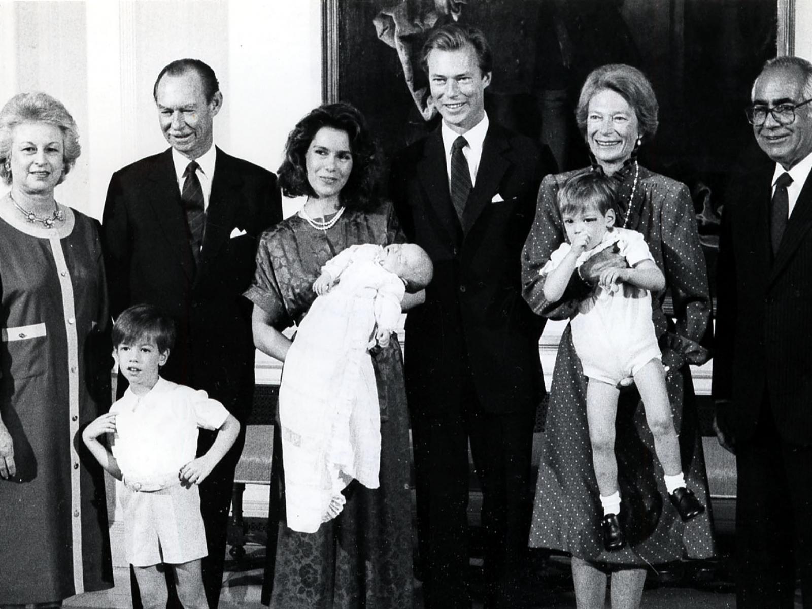 Familienfoto nach der Geburt von Prinz Louis